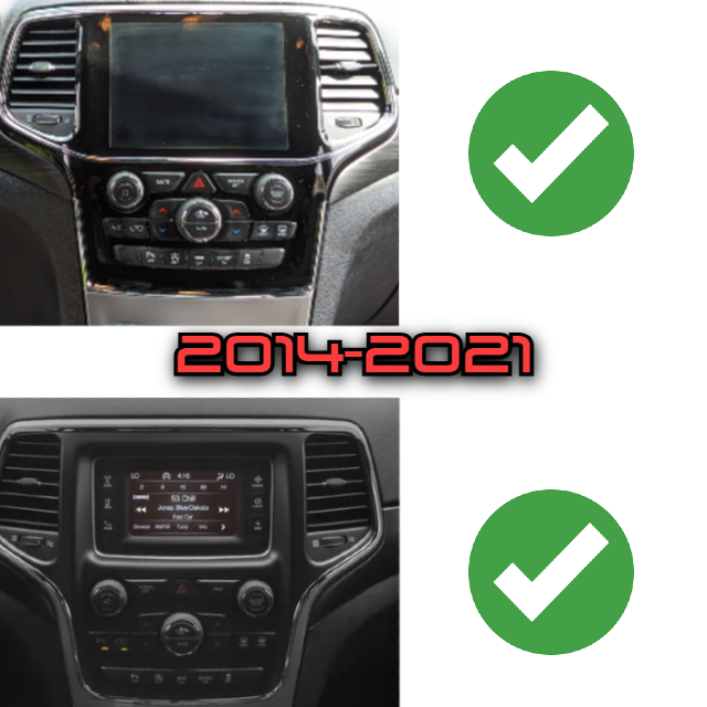 Jeep Grand Cherokee 2011-2021 Workshop 12 Tesla-Style Screen