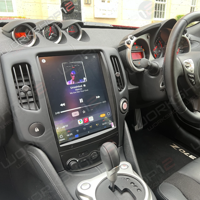 The Workshop 12 Tesla-Style Screen is the perfect Plug and Play solution for your 2009-2020 Nissan 370z! Equipped with a 12.1" IPS display and wireless Apple CarPlay and Android Auto. Tons of storage with 256GB of internal storage and 8GB RAM for the smooth performance you deserve. We've made sure that your steering wheel controls work perfectly with our unit and don't worry about losing your factory reverse cameras as our unit works seamlessly with the OEM / Aftermarket cameras.