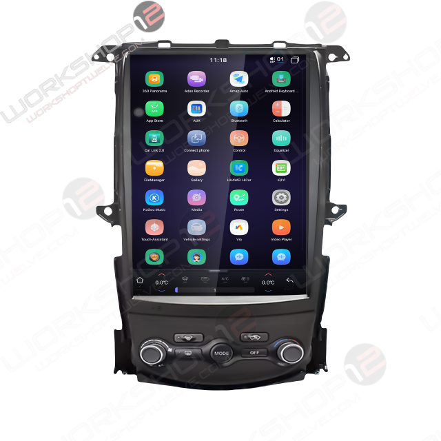 The Workshop 12 Tesla-Style Screen is the perfect Plug and Play solution for your 2009-2020 Nissan 370z! Equipped with a 12.1" IPS display and wireless Apple CarPlay and Android Auto. Tons of storage with 256GB of internal storage and 8GB RAM for the smooth performance you deserve. We've made sure that your steering wheel controls work perfectly with our unit and don't worry about losing your factory reverse cameras as our unit works seamlessly with the OEM / Aftermarket cameras.