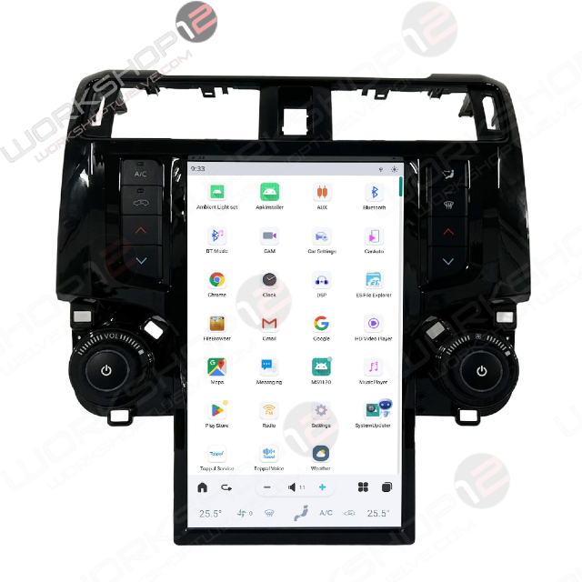 The Workshop 12 Tesla-Style Screen is the perfect Plug and Play solution for your 2009-2019 Toyota 4Runner! Equipped with a 13.6" FHD IPS display and wireless Apple CarPlay and Android Auto. Tons of storage with 128GB internal space and 8GB RAM for the smooth performance you deserve.