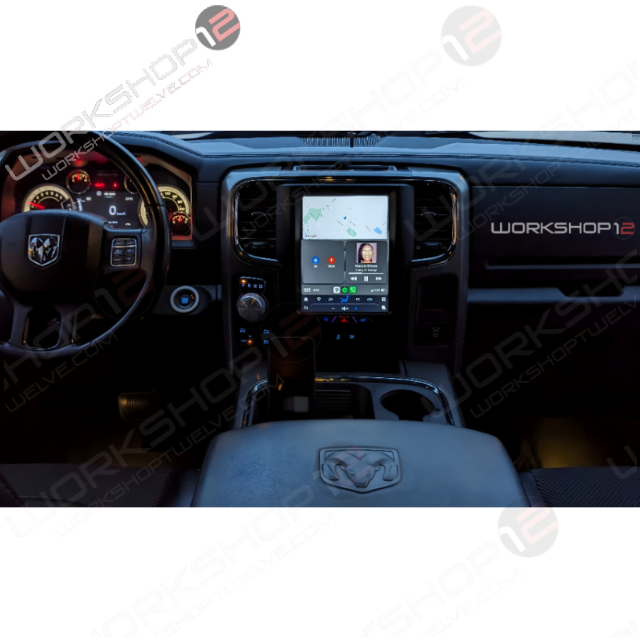 The Workshop 12 Tesla-Style Screen is the perfect Plug and Play solution for your 2014-2021 Dodge Ram! Equipped with a full HD IPS display and wireless Apple CarPlay and Android Auto. Tons of storage with 128GB internal space and 8GB RAM for the smooth performance you deserve. We've made sure that your steering wheel controls work perfectly with our unit and don't worry about losing your factory reverse cameras as our unit works seamlessly with the OEM cameras.