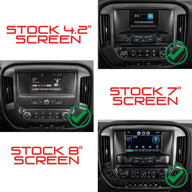 The Workshop 12 Tesla-Style Screen is the perfect Plug and Play solution for your 2014-2018 GMC Sierra! Equipped with a 14.4" QHD 2K IPS display and wireless Apple CarPlay and Android Auto. Tons of storage with 128GB internal space and 8GB RAM for the smooth performance you deserve.