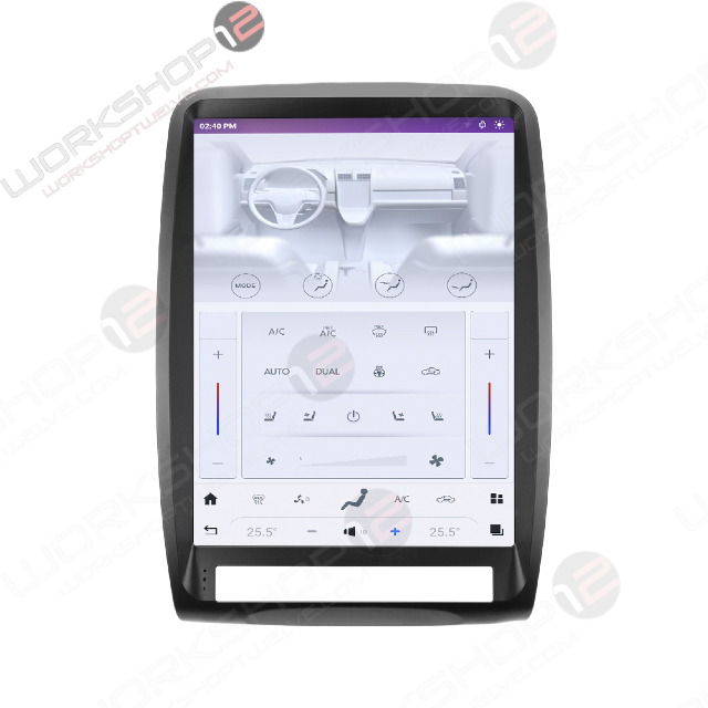 The Workshop 12 Tesla-Style Screen is the perfect plug-and-play solution for your 2011-2013 Dodge Durango! Equipped with a 13.8" full HD IPS display and wireless Apple CarPlay and Android Auto. Tons of storage with 128GB internal space and 8GB RAM for the smooth performance you deserve. We've made sure that your steering wheel controls work perfectly with our unit, and don't worry about losing your factory reverse cameras, as our unit works seamlessly with the OEM cameras.
