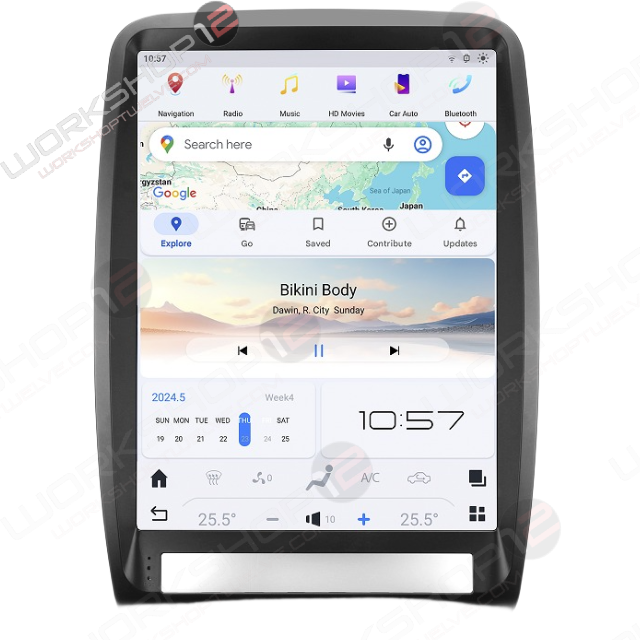 The Workshop 12 Tesla-Style Screen is the perfect plug-and-play solution for your 2011-2013 Dodge Durango! Equipped with a 13.8" full HD IPS display and wireless Apple CarPlay and Android Auto. Tons of storage with 128GB internal space and 8GB RAM for the smooth performance you deserve. We've made sure that your steering wheel controls work perfectly with our unit, and don't worry about losing your factory reverse cameras, as our unit works seamlessly with the OEM cameras.
