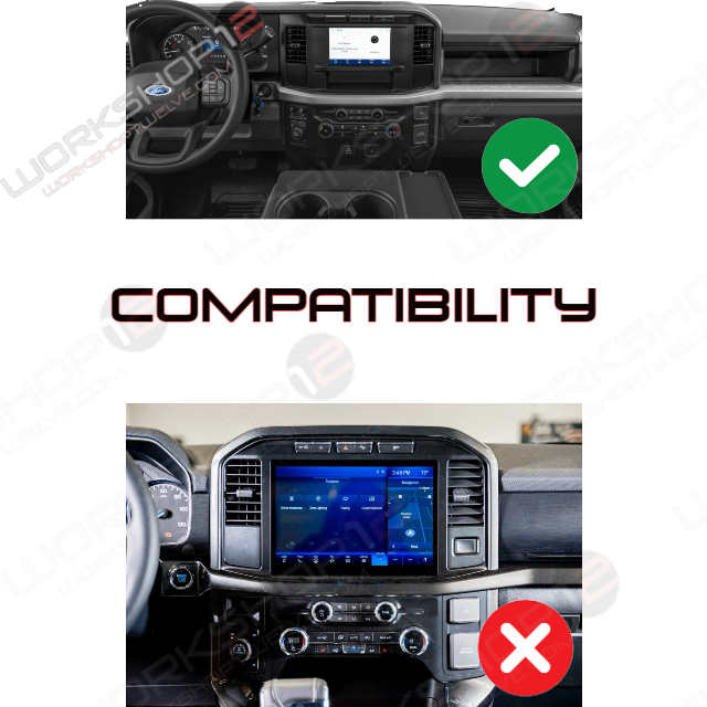 The Workshop 12 Tesla-Style Screen is the perfect plug-and-play solution for your 2020-2026 F-250! Equipped with a 13.2″ QHD 2K IPS display and wireless Apple CarPlay and Android Auto. Tons of storage with 128GB internal space and 8GB RAM for the smooth performance you deserve. We've made sure that your steering wheel controls work perfectly with our unit, and don't worry about losing your factory reverse cameras, as our unit works seamlessly with the OEM cameras.