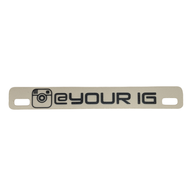 Customizable 3D Printed License Plate Frame
