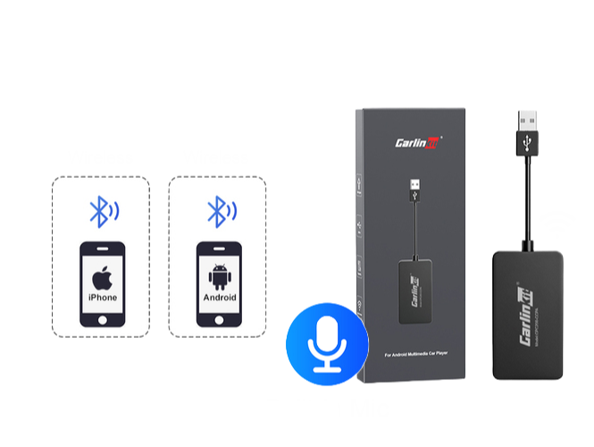 Dongle USB CarLinKit - Apple CarPlay inalámbrico y Android Auto