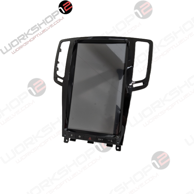 The Workshop 12 Tesla-Style Screen is the perfect Plug and Play solution for your 2007-2013 Infiniti G37! Equipped with a 13.6" HD IPS display and wireless Apple CarPlay and Android Auto. Tons of storage with 128GB internal space and 8GB RAM for the smooth performance you deserve. We've made sure that your steering wheel controls work perfectly with our unit and don't worry about losing your factory reverse cameras as our unit works seamlessly with the OEM cameras.