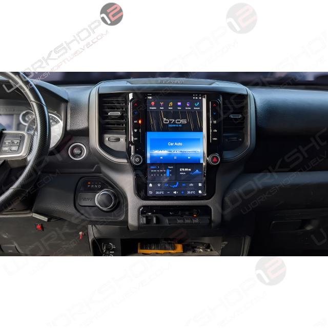 The Workshop 12 Tesla-Style Screen is the perfect Plug and Play solution for your 2014-2021 Dodge Ram! Equipped with a full HD IPS display and wireless Apple CarPlay and Android Auto. Tons of storage with 128GB internal space and 8GB RAM for the smooth performance you deserve. We've made sure that your steering wheel controls work perfectly with our unit and don't worry about losing your factory reverse cameras as our unit works seamlessly with the OEM cameras.