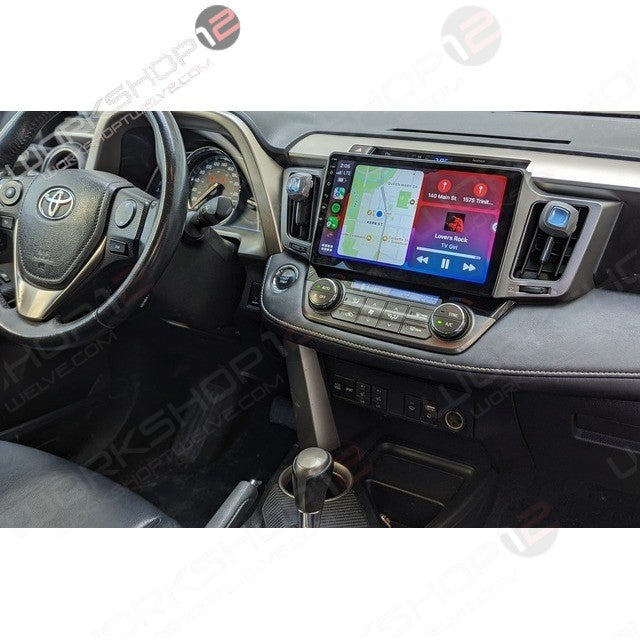 The Workshop 12 Ultra-Wide Screen is the perfect Plug and Play solution for your 2013-2018 Toyota RAV4! Equipped with a 10.2" HD display and wireless Apple CarPlay and Android Auto. Tons of storage with 128GB internal space and 8GB RAM for the smooth performance you deserve. We've made sure that your steering wheel controls work perfectly with our unit and don't worry about losing your factory reverse camera as our unit works seamlessly with the OEM camera.