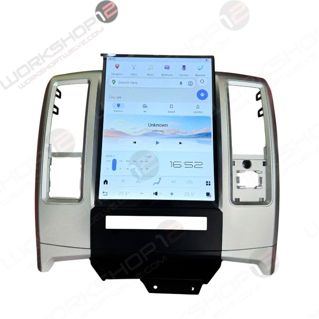 The Workshop 12 Tesla-Style Screen is the perfect Plug and Play solution for your 2009-2012 Dodge Ram! Equipped with a full HD IPS display and wireless Apple CarPlay and Android Auto. Tons of storage with 128GB internal space and 8GB RAM for the smooth performance you deserve. We've made sure that your steering wheel controls work perfectly with our unit and don't worry about losing your factory reverse cameras as our unit works seamlessly with the OEM cameras.