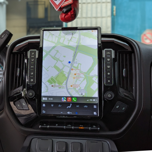 The Workshop 12 Tesla-Style Screen is the perfect Plug and Play solution for your 2014-2018 GMC Sierra! Equipped with a 14.4" QHD 2K IPS display and wireless Apple CarPlay and Android Auto. Tons of storage with 128GB internal space and 8GB RAM for the smooth performance you deserve.