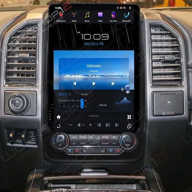 The Workshop 12 Tesla-Style Screen is the perfect Plug and Play solution for your 2018+ Ford Expedition! Equipped with a 14.4" QHD 2K IPS display and wireless Apple CarPlay and Android Auto. Tons of storage with 128GB internal space and 8GB RAM for the smooth performance you deserve. We've made sure that your steering wheel controls work perfectly with our unit and don't worry about losing your factory reverse cameras as our unit works seamlessly with the OEM cameras