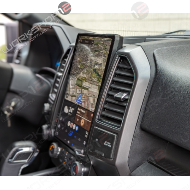 The Workshop 12 Tesla-Style Screen is the perfect Plug and Play solution for your 2015-2021 F-150! Equipped with a 14.4" QHD 2K IPS display and wireless Apple CarPlay and Android Auto. Tons of storage with 128GB internal space and 8GB RAM for the smooth performance you deserve. We've made sure that your steering wheel controls work perfectly with our unit and don't worry about losing your factory reverse cameras as our unit works seamlessly with the OEM cameras.