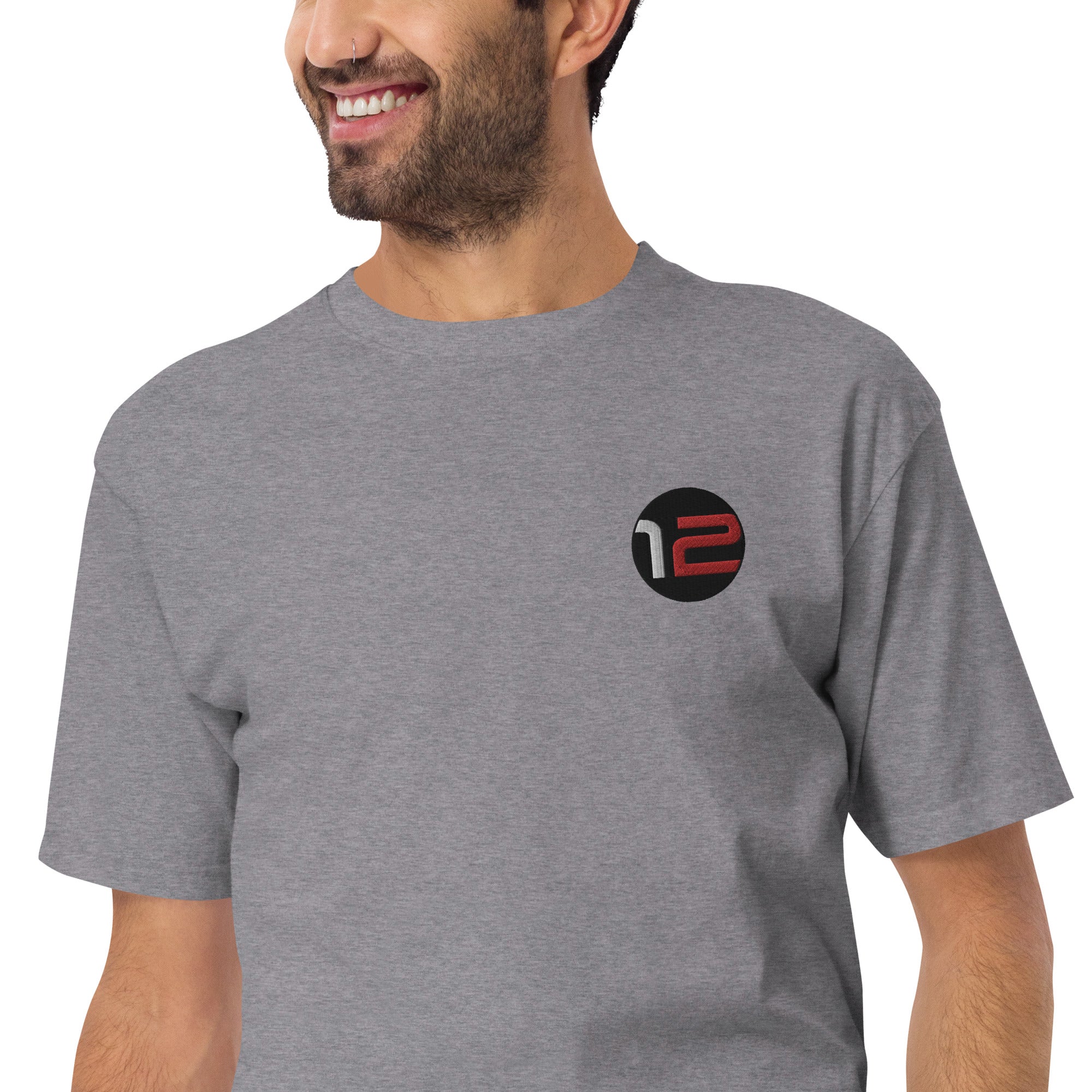 Camiseta premium de peso pesado para hombre