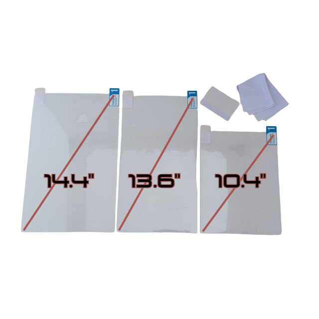 Introducing our Blue Light Anti-Glare Screen Protector
Enhance your driving experience and protect your eyes. Featuring advanced blue light filtering technology, this screen protector reduces eye strain and glare while allowing you to wear polarized sunglasses without any distortion!
Compatible units:
GMC Sierra/Silverado 14.4" Screen
Ford F150 14.4" Screen
G37 13.6" Screen
Dodge RAM 10.4" Version (the 12.1" version is not compatible 2019+)