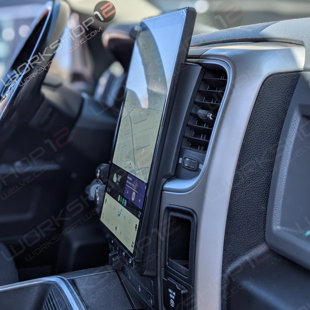 The Workshop 12 Tesla-Style Screen is the perfect Plug and Play solution for your 2014-2022 Dodge Ram! Equipped with a 14.4" 2k QHD display and wireless Apple CarPlay and Android Auto. Tons of storage with 128GB internal space and 8GB RAM for the smooth performance you deserve. We've made sure that your steering wheel controls work perfectly with our unit and don't worry about losing your factory reverse cameras as our unit works seamlessly with the OEM cameras.