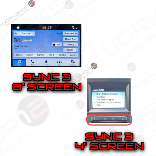 Ford F-150 2015-2021 Workshop 12 Tesla-Style Screen