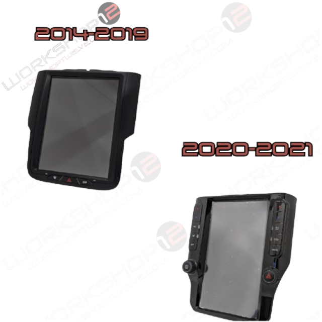 The Workshop 12 Tesla-Style Screen is the perfect Plug and Play solution for your 2014-2021 Dodge Ram! Equipped with a full HD IPS display and wireless Apple CarPlay and Android Auto. Tons of storage with 128GB internal space and 8GB RAM for the smooth performance you deserve. We've made sure that your steering wheel controls work perfectly with our unit and don't worry about losing your factory reverse cameras as our unit works seamlessly with the OEM cameras.