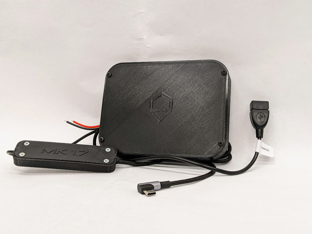 The MK1 Tablet Companion is for owners who are using an aftermarket audio solution (like a Kenwood head unit) and would like to use additional USB accessories such as OBDII readers, USB Cameras, Apple CarPlay USB dongles or Brainiac USB climate control units. This unit provides tablet charging and USB accessory at the same time in a manner that will not drain the tablet battery when the vehicle is turned off.