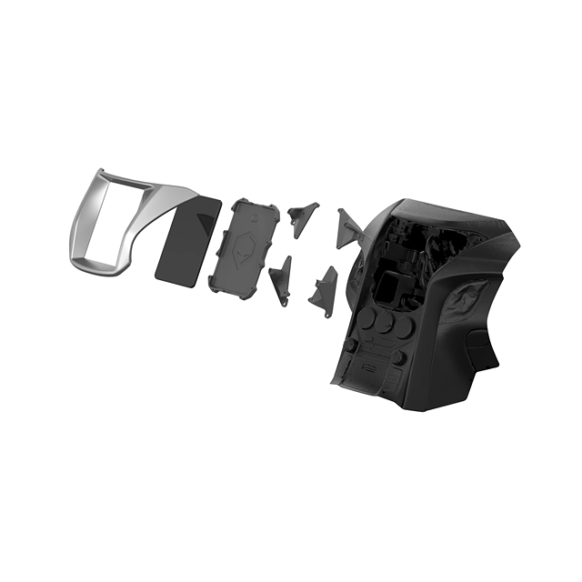 The Brainiac Plastics provides you the perfect Tesla Style kit for your 2013+ Hyundai Genesis Coupe! Designed for an OEM fit and finish, the sturdy magnetic face plate allows for easy access to the tablet installed in your dashboard.