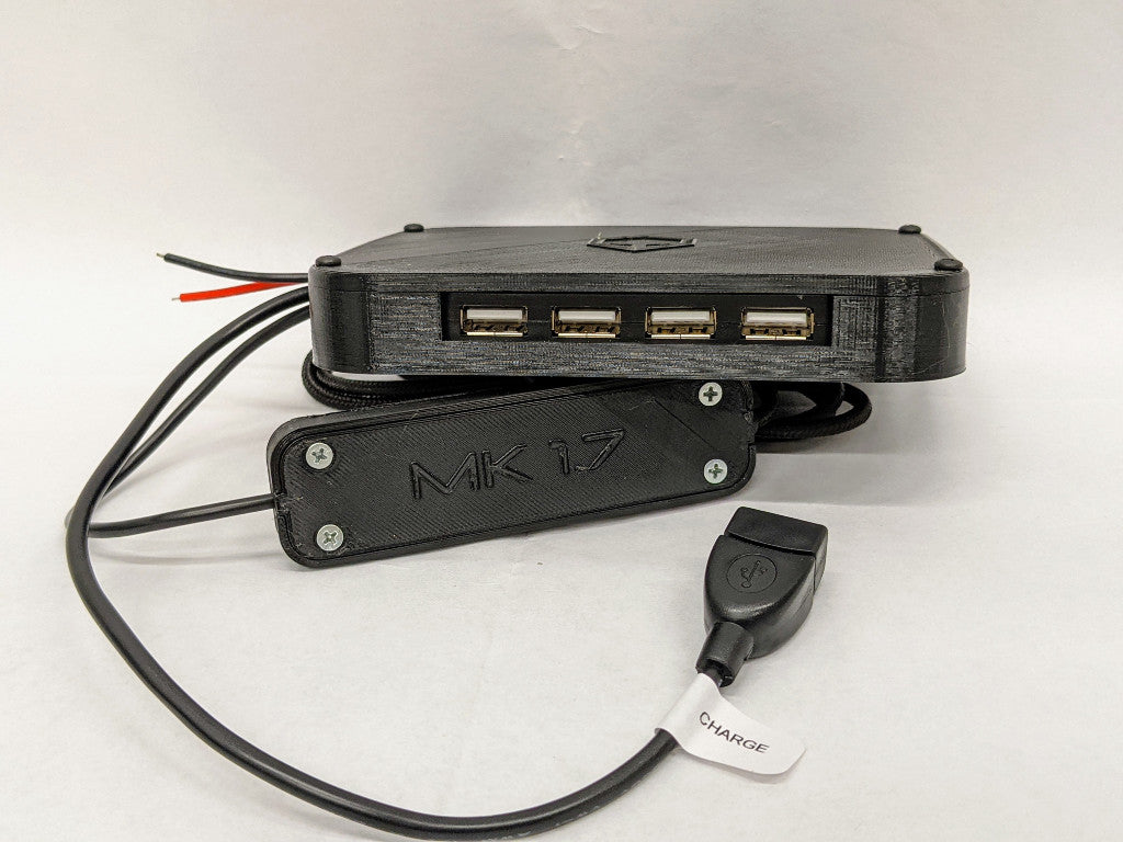 The MK1 Tablet Companion is for owners who are using an aftermarket audio solution (like a Kenwood head unit) and would like to use additional USB accessories such as OBDII readers, USB Cameras, Apple CarPlay USB dongles or Brainiac USB climate control units. This unit provides tablet charging and USB accessory at the same time in a manner that will not drain the tablet battery when the vehicle is turned off.