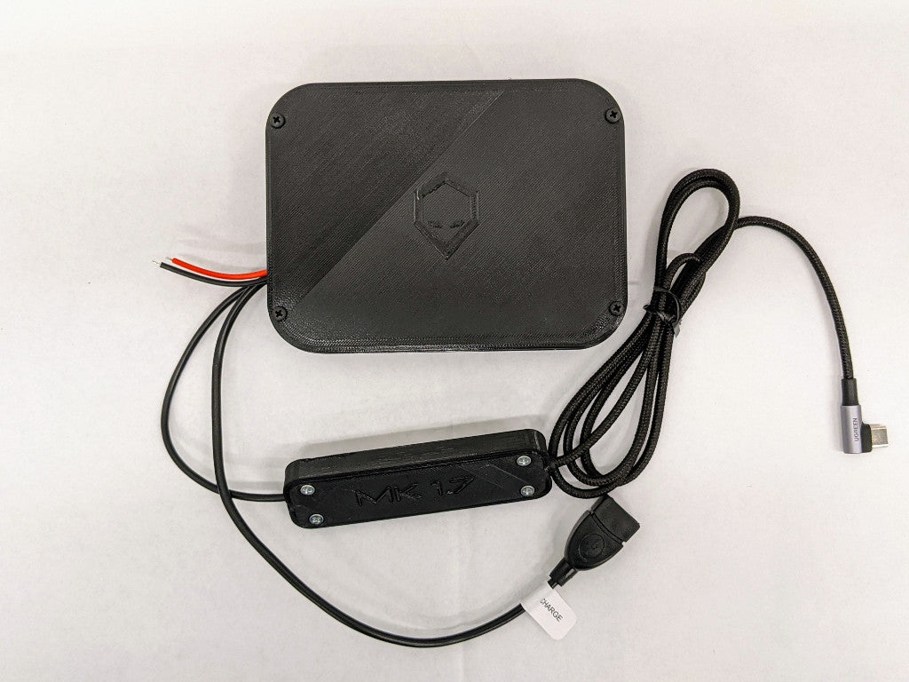 The MK1 Tablet Companion is for owners who are using an aftermarket audio solution (like a Kenwood head unit) and would like to use additional USB accessories such as OBDII readers, USB Cameras, Apple CarPlay USB dongles or Brainiac USB climate control units.  This unit provides tablet charging and USB accessory at the same time in a manner that will not drain the tablet battery when the vehicle is turned off.