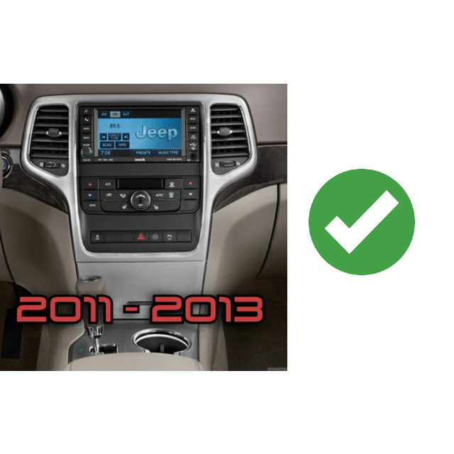 Jeep Grand Cherokee 2011-2021 Workshop 12 Tesla-Style Screen