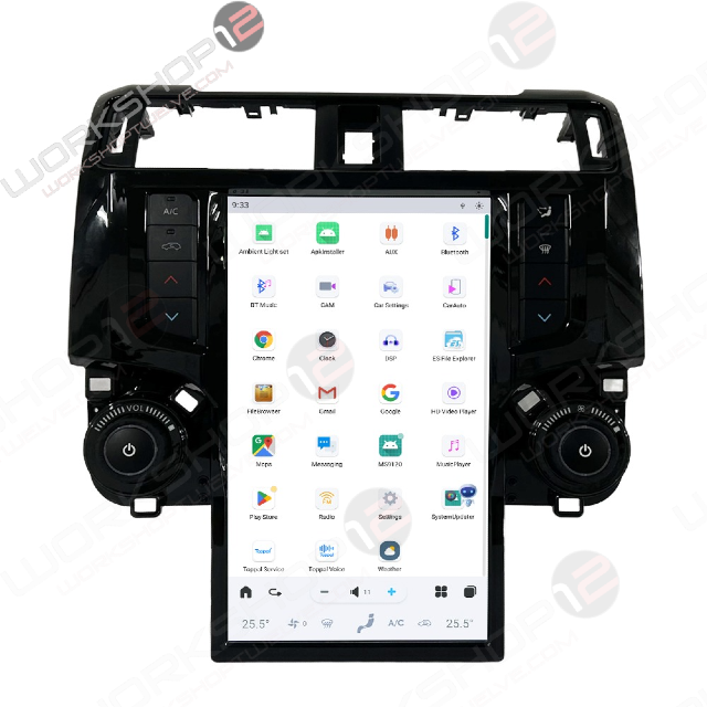 The Workshop 12 Tesla-Style Screen is the perfect Plug and Play solution for your 2009-2019 Toyota 4Runner! Equipped with a 13.6" FHD IPS display and wireless Apple CarPlay and Android Auto. Tons of storage with 128GB internal space and 8GB RAM for the smooth performance you deserve. 