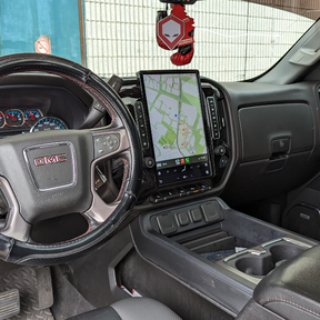 The Workshop 12 Tesla-Style Screen is the perfect Plug and Play solution for your 2014-2018 GMC Sierra! Equipped with a 14.4" QHD 2K IPS display and wireless Apple CarPlay and Android Auto. Tons of storage with 128GB internal space and 8GB RAM for the smooth performance you deserve. 