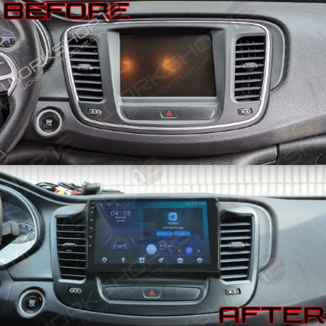 The Workshop 12 Ultra-Wide Screen is the perfect Plug and Play solution for your 2015-2017 Chrysler 200! Equipped with a 10" HD display and wireless Apple CarPlay and Android Auto. Tons of storage with 128GB internal space and 8GB RAM for the smooth performance you deserve. We've made sure that your steering wheel controls work perfectly with our unit and don't worry about losing your factory reverse camera as our unit works seamlessly with the OEM camera.