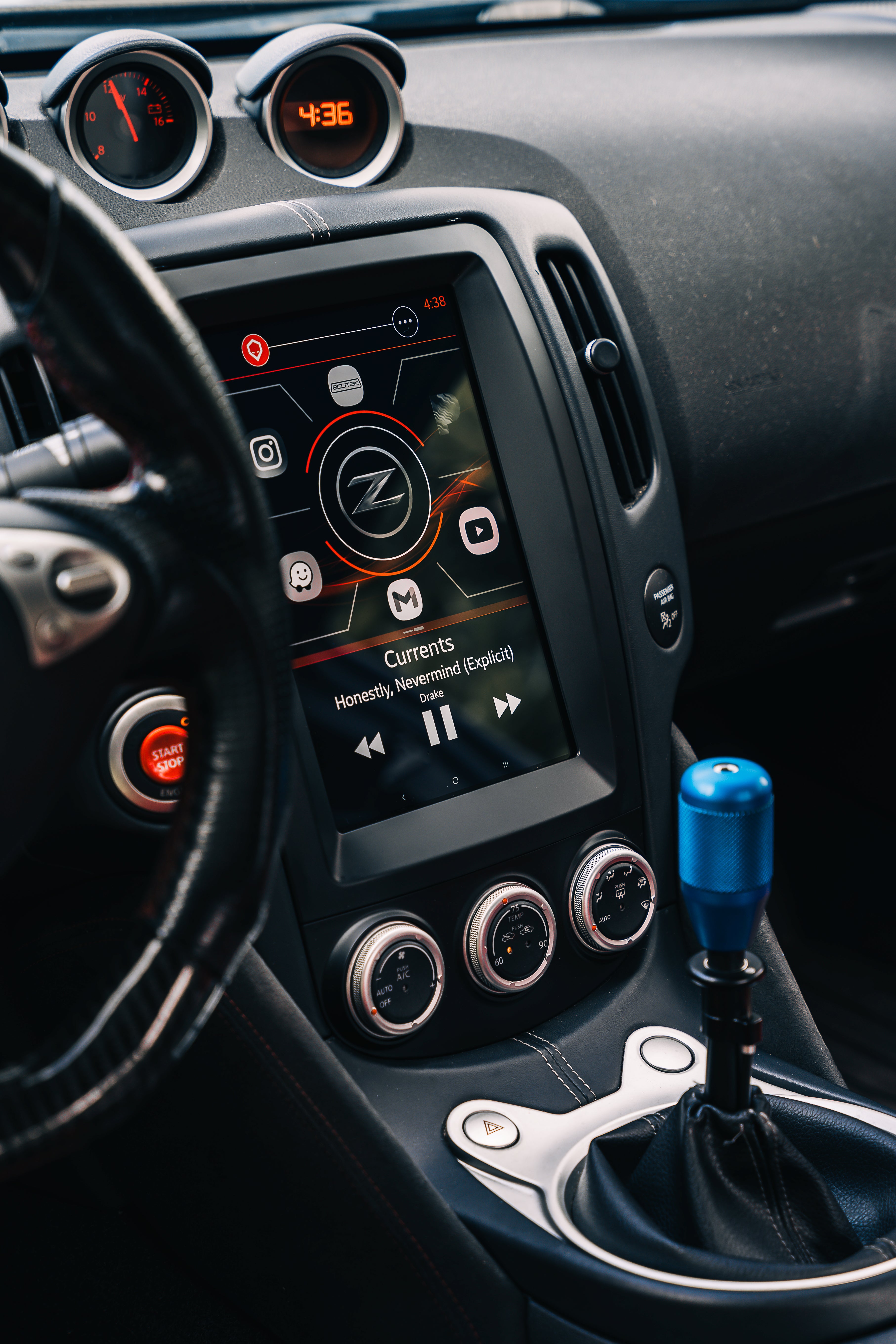 Nissan 370z Android Tesla Tablet