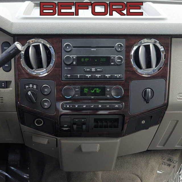 The Workshop 12 Tesla-Style Screen is the perfect Plug and Play solution for your 2008-2010 F-250, F-350 &amp; F-550! Equipped with a 12.1" HD IPS display and wireless Apple CarPlay and Android Auto. Tons of storage with 256GB internal space and 12GB RAM for the smooth performance you deserve. We've made sure that your steering wheel controls work perfectly with our unit and don't worry about losing your factory reverse camera as our unit works seamlessly with the OEM camera