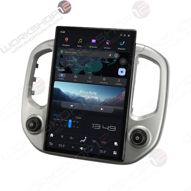 &nbsp;Introducing The Workshop 12 Tesla-Style Screen for the GMC Canyon / Chevy Colorado

The Workshop 12 Tesla-Style Screen is the perfect plug-and-play solution for your 2019-2023 GMC Canyon or Chevy Colorado! Equipped with a 15.6" QHD 2K IPS display and wireless Apple CarPlay and Android Auto. Tons of storage with 128GB internal space and 8GB RAM for the smooth performance you deserve. We've made sure that your steering wheel controls work perfectly with our unit, and don't worry about losing your factor
