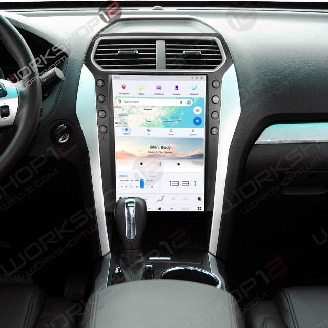 The Workshop 12 Tesla-Style Screen is the perfect Plug and Play solution for your 2011-2019 Ford Explorer! Equipped with a 14.4" QHD 2K IPS display and wireless Apple CarPlay and Android Auto. Tons of storage with 128GB internal space and 8GB RAM for the smooth performance you deserve. We've made sure that your steering wheel controls work perfectly with our unit and don't worry about losing your factory reverse cameras as our unit works seamlessly with the OEM cameras.