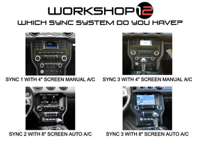 Ford Mustang 2015-2021 Workshop 12 Tesla-Style Screen