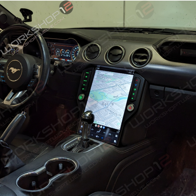 The Workshop 12 Tesla-Style Screen is the perfect Plug and Play solution for your 2015-2021 Ford Mustang! Equipped with a 14.4" QHD 2K IPS display and wireless Apple CarPlay and Android Auto. Tons of storage with 128GB internal space and 8GB RAM for the smooth performance you deserve. We've made sure that your steering wheel controls work perfectly with our unit and don't worry about losing your factory reverse cameras as our unit works seamlessly with the OEM cameras.