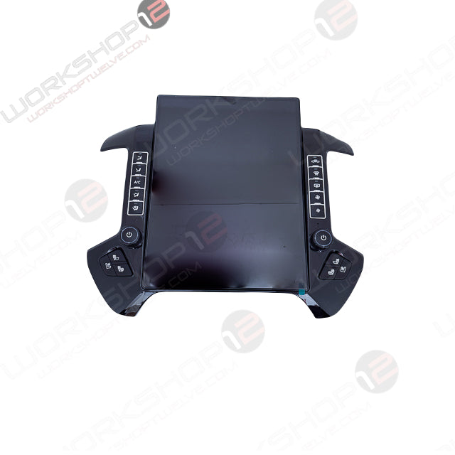 The Workshop 12 Tesla-Style Screen is the perfect Plug and Play solution for your 2014-2018 GMC Sierra! Equipped with a 15.6" QHD 2K IPS display and wireless Apple CarPlay and Android Auto. Tons of storage with 128GB internal space and 8GB RAM for the smooth performance you deserve. 