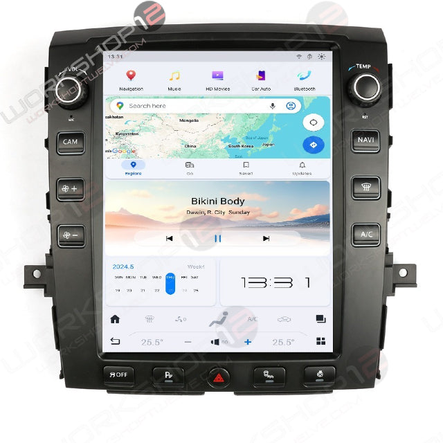 The Workshop 12 Tesla-Style Screen is the perfect Plug and Play solution for your 2016-2019 Nissan Titan! Equipped with a 12.1" IPS display and wireless Apple CarPlay and Android Auto. Tons of storage with 128GB internal space and 8GB RAM for the smooth performance you deserve. We've made sure that your steering wheel controls work perfectly with our unit, and don't worry about losing your factory reverse cameras, as our unit works seamlessly with the OEM cameras.