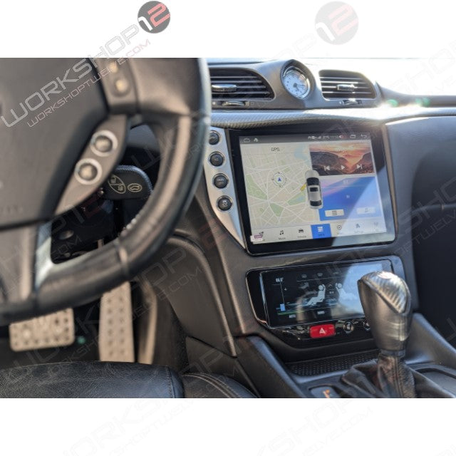 The perfect Plug and Play solution for your 2007 - 2017 Maserati GranTurismo! Equipped with a 10.4" HD display and a full HD IPS screen as well as wireless Apple CarPlay and Android Auto. Tons of storage with 128GB of storage and 8GB RAM for the smooth performance you deserve. We've made sure that your steering wheel controls work perfectly with our unit and don't worry about losing your factory reverse camera as our unit works seamlessly with the OEM camera and aftermarket cameras.