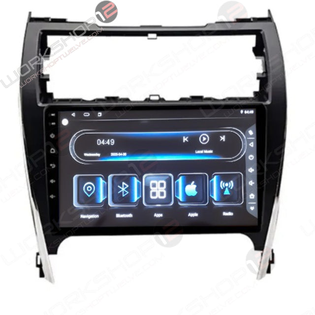 The Workshop 12 Ultra-Wide Screen is the perfect Plug and Play solution for your 2012-2014 Toyota Camry! Equipped with a 10" HD display and wireless Apple CarPlay and Android Auto. Tons of storage with 128GB internal space and 8GB RAM for the smooth performance you deserve. We've made sure that your steering wheel controls work perfectly with our unit, and don't worry about losing your factory reverse cameras, as our unit works seamlessly with the OEM cameras.

The audio quality is important to us, a