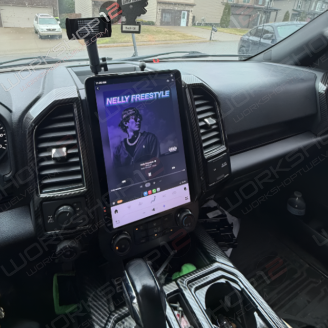The Workshop 12 Tesla-Style Screen is the perfect Plug and Play solution for your 2015-2021 F-150! Equipped with a 14.4" QHD 2K IPS display and wireless Apple CarPlay and Android Auto. Tons of storage with 128GB internal space and 8GB RAM for the smooth performance you deserve. We've made sure that your steering wheel controls work perfectly with our unit and don't worry about losing your factory reverse cameras as our unit works seamlessly with the OEM cameras.