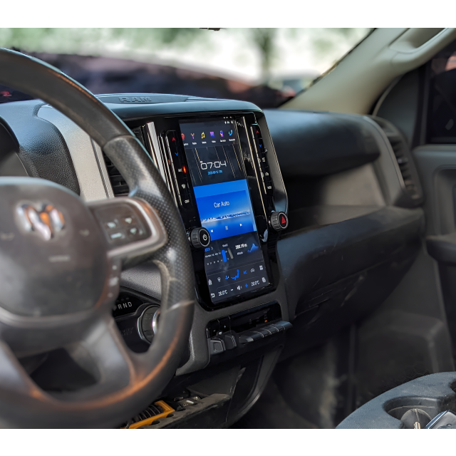Dodge RAM (2013 – 2022) 12.1″ HD Tesla-Style Navigation & Infotainment  System, Android 11, GPS, BT, Wifi, CarPlay, Android Auto