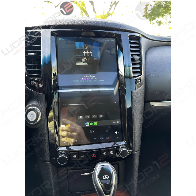 The Workshop 12 Tesla-Style Screen is the perfect Plug and Play solution for your Infiniti FX50 or QX70! Equipped with a 13.6" 2K display and wireless Apple CarPlay and Android Auto. Tons of storage with 128GB internal space and 8GB RAM for the smooth performance you deserve. We've made sure that your steering wheel controls work perfectly with our unit and don't worry about losing your factory reverse cameras as our unit works seamlessly with the OEM cameras.