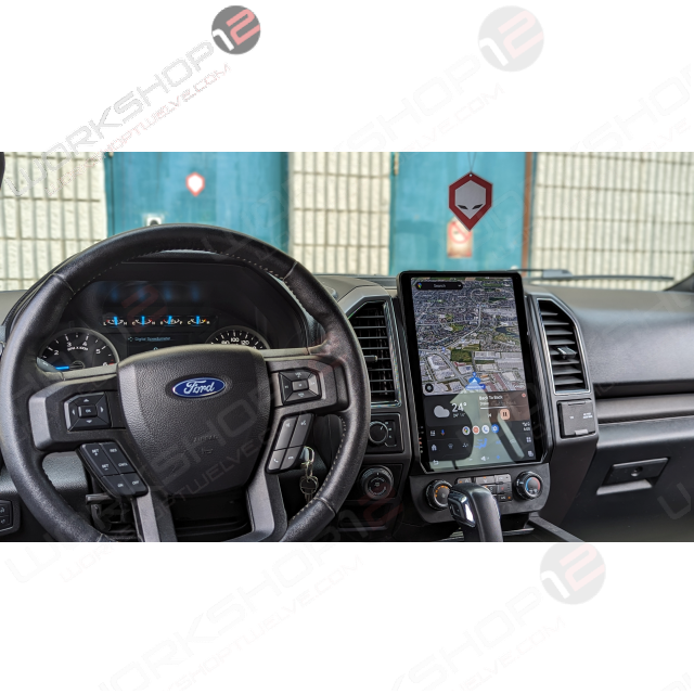The Workshop 12 Tesla-Style Screen is the perfect Plug and Play solution for your 2015-2021 F-150! Equipped with a 14.4" QHD 2K IPS display and wireless Apple CarPlay and Android Auto. Tons of storage with 128GB internal space and 8GB RAM for the smooth performance you deserve. We've made sure that your steering wheel controls work perfectly with our unit and don't worry about losing your factory reverse cameras as our unit works seamlessly with the OEM cameras.