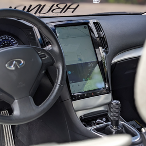 The Workshop 12 Tesla-Style Screen is the perfect Plug and Play solution for your 2007-2013 Infiniti G37! Equipped with a 13.6" HD IPS display and wireless Apple CarPlay and Android Auto. Tons of storage with 128GB internal space and 8GB RAM for the smooth performance you deserve. We've made sure that your steering wheel controls work perfectly with our unit and don't worry about losing your factory reverse cameras as our unit works seamlessly with the OEM cameras.  