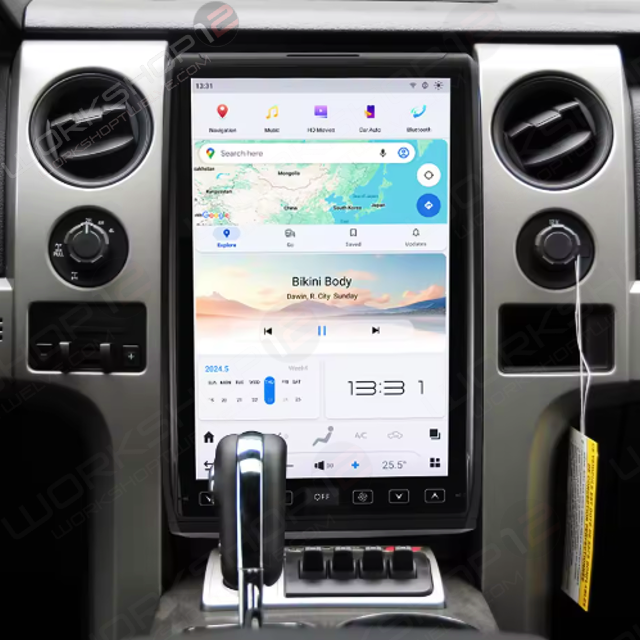 The Workshop 12 Tesla-Style Screen is the perfect Plug and Play solution for your 2009-2014 F-150! Equipped with a 14.4" QHD 2K IPS display and wireless Apple CarPlay and Android Auto. Tons of storage with 128GB internal space and 8GB RAM for the smooth performance you deserve. We've made sure that your steering wheel controls work perfectly with our unit and don't worry about losing your factory reverse cameras as our unit works seamlessly with the OEM cameras.