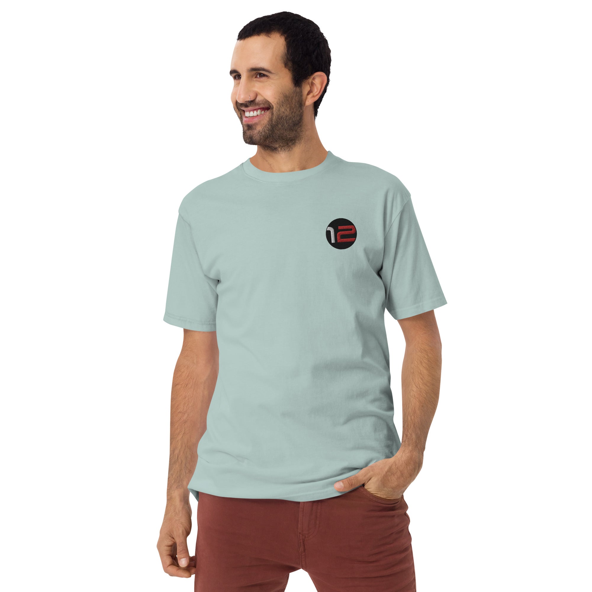 Camiseta premium de peso pesado para hombre